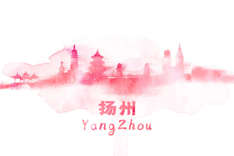 “世界美食之都”文脉承韵烟火氤氲_fororder_摄图网_400148412_扬州水彩插画（企业商用）