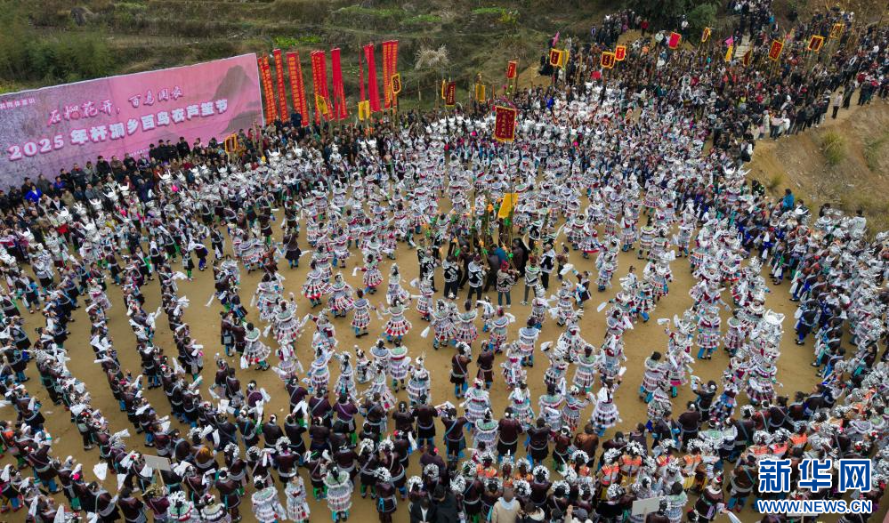 广西融水：万人同庆百鸟衣芦笙坡会