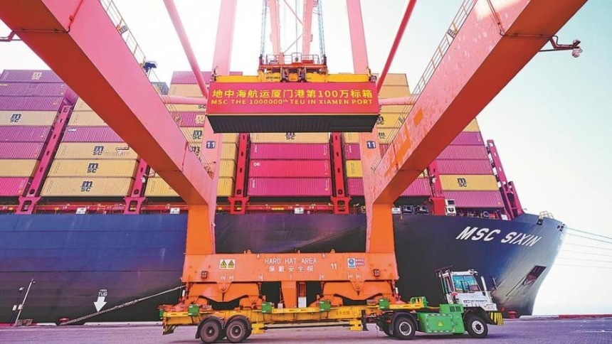 地中海航运厦门港年度集装箱吞吐量突破100万标箱
