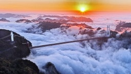 湖南秋日云海入画来