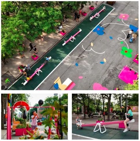 非永久性街道设计:探索蒙特利尔的城市空间创新(之二) 非永久性街道设计:探索蒙特利尔的城市空间创新(之二)