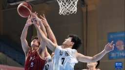 十五运会男篮U18组半决赛：山东队胜浙江队