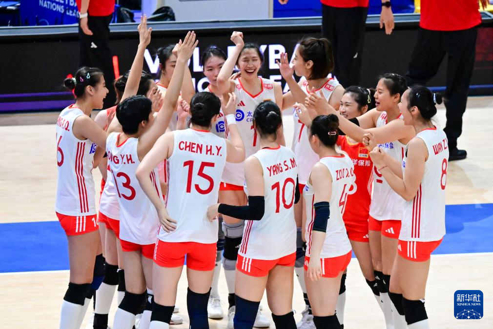世界女排联赛（中国香港站）：中国队胜保加利亚队