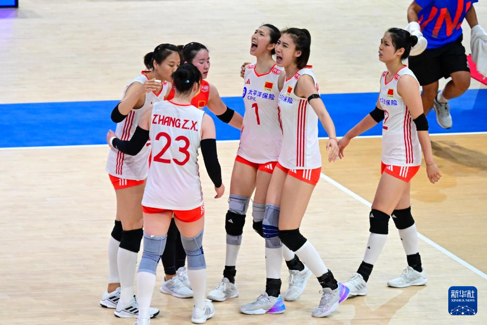 世界女排联赛（中国香港站）：中国队胜保加利亚队