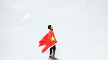 中国选手孙龙夺得米兰冬奥会短道速滑男子1000米银牌