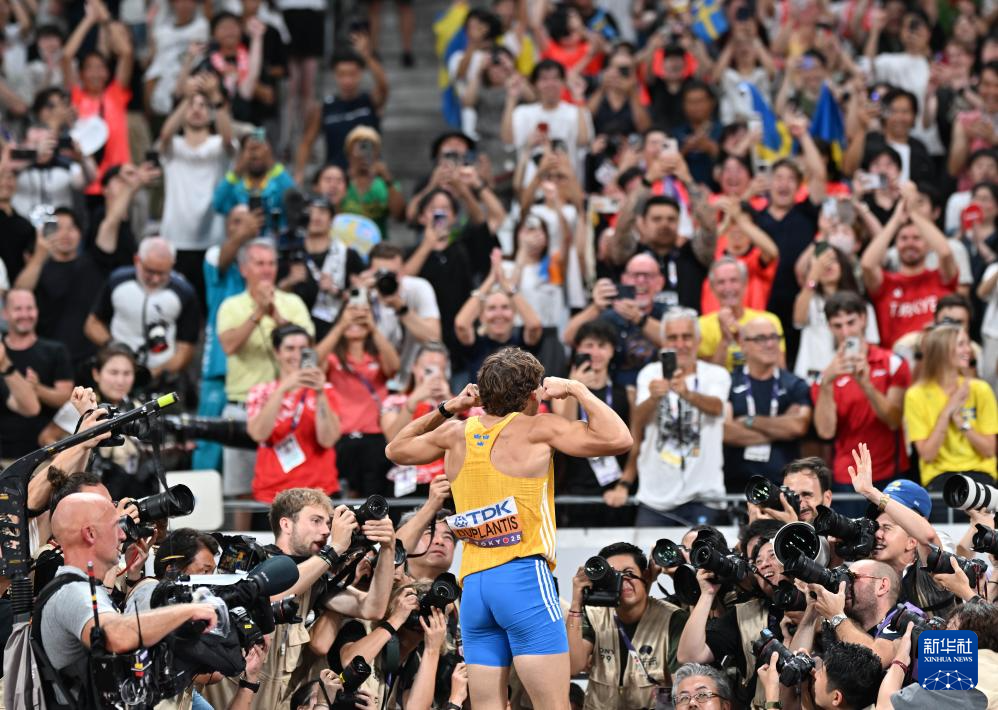 田径世锦赛杜普兰蒂斯打破男子撑杆跳高世界纪录