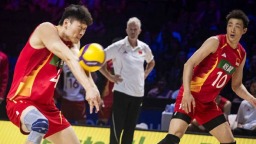 世界男排联赛芝加哥站中国队0:3负于美国队
