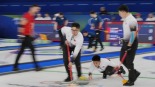 冬奥会冰壶——男子循环赛：中国队不敌瑞士队
