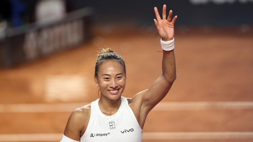 WTA1000罗马站：郑钦文晋级八强