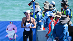 十五运马拉松游泳——女子10公里决赛赛况