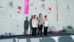 攀岩亚锦赛：速度攀岩女子破亚洲纪录 中国队揽男子金银