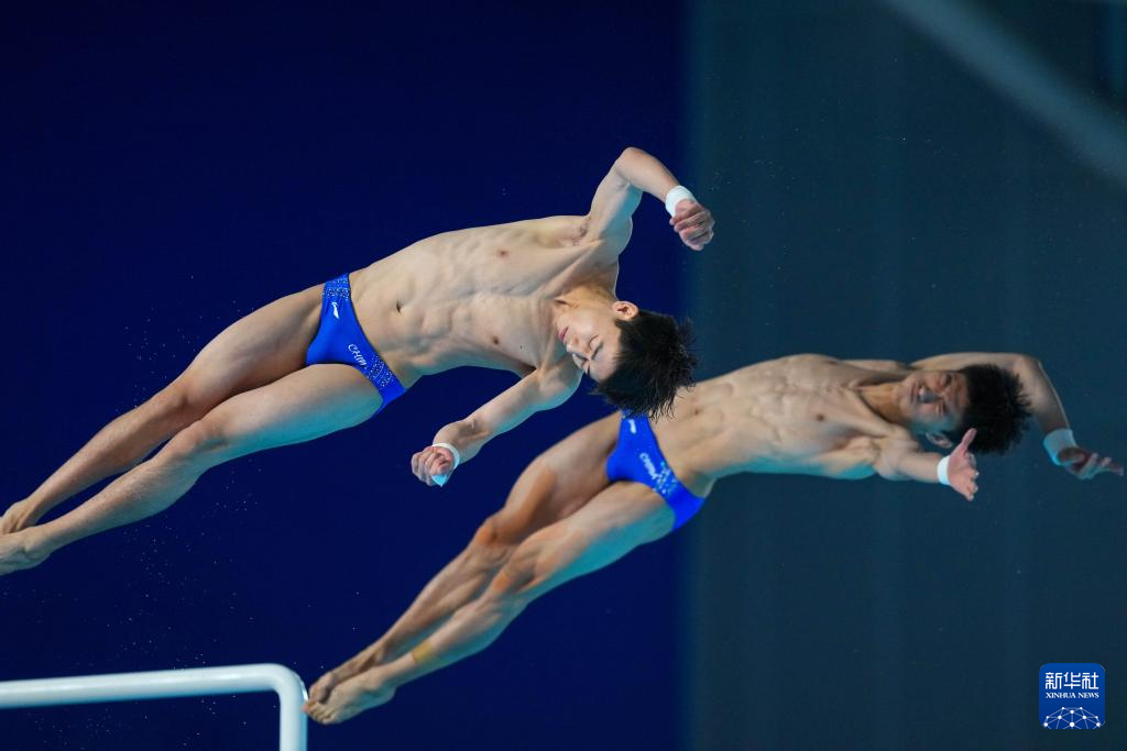 全运会跳水——广东队获得男子团体冠军