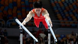 体操世界杯开罗站：刘洋获男子双杠冠军