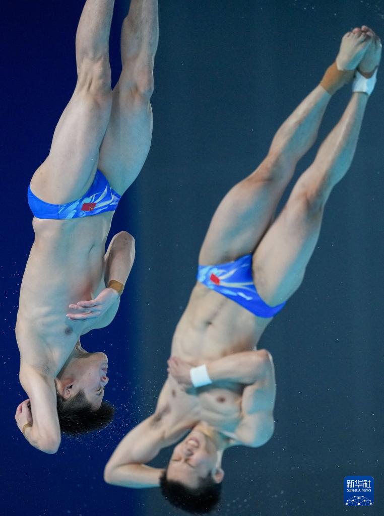 全运会跳水——广东队获得男子团体冠军