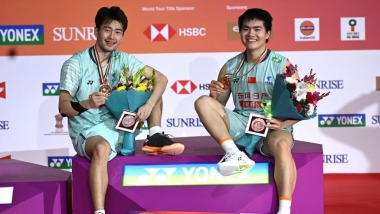 印度羽毛球公开赛：梁伟铿/王昶夺得男双冠军