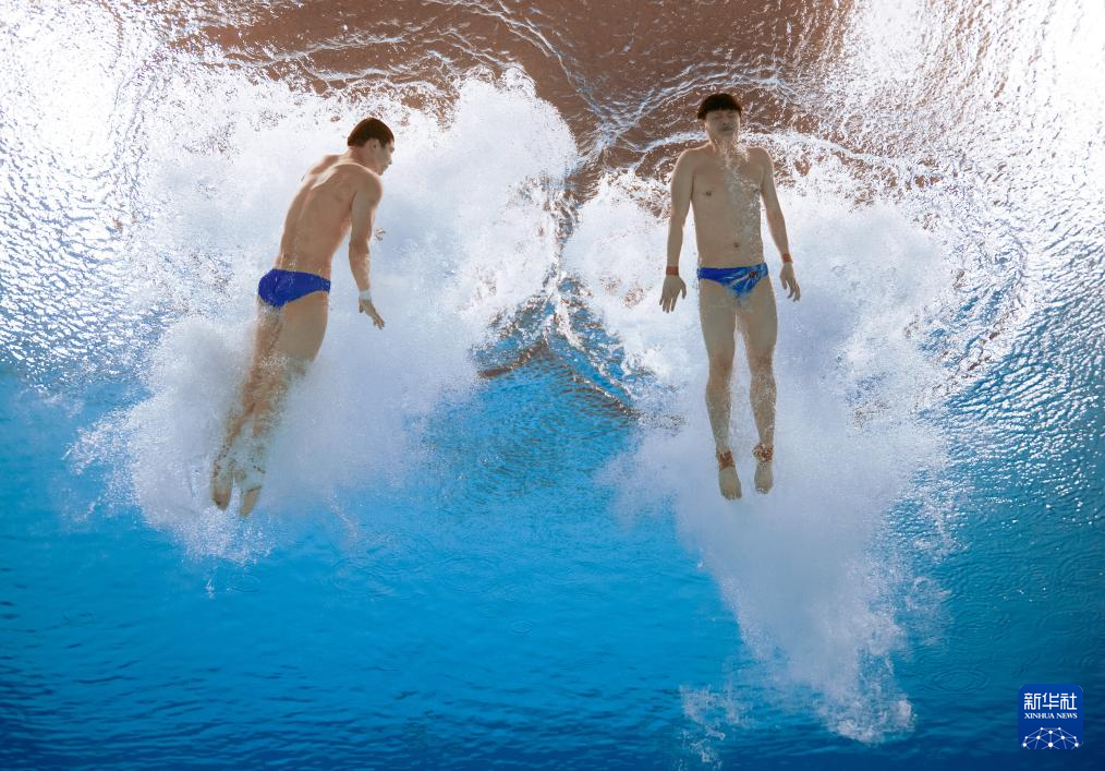 全运会跳水——广东队获得男子团体冠军