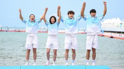 亚沙会全天综合：中国队包揽公开水域游泳三金