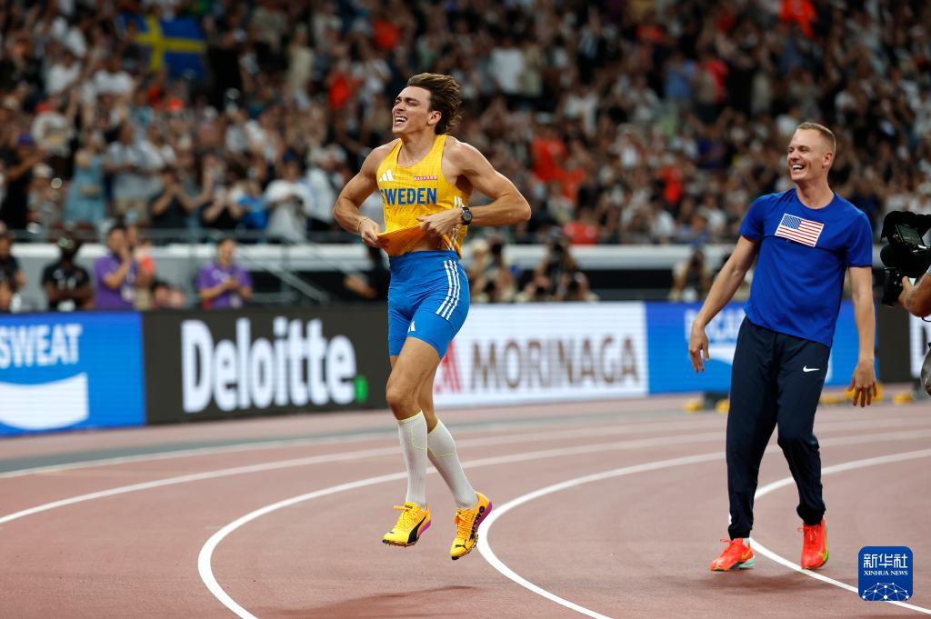 田径世锦赛杜普兰蒂斯打破男子撑杆跳高世界纪录