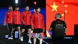 伦敦世乒赛团体赛：中国男队战胜澳大利亚队晋级16强