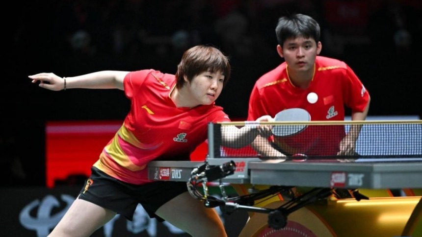 国际乒联混合团体世界杯：中国队胜埃及队