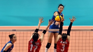 亚洲东区女子排球锦标赛：中国队胜日本队