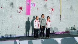 攀岩亚锦赛：速度攀岩女子破亚洲纪录 中国队揽男子金银