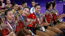 中国艺术体操队获世界杯系列赛年度“双料”第一