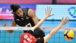 男排超级联赛总决赛冠亚军决赛首回合：天津食品集团胜保定沃隶