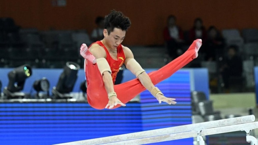 全运会｜体操——男子双杠决赛：邹敬园夺冠