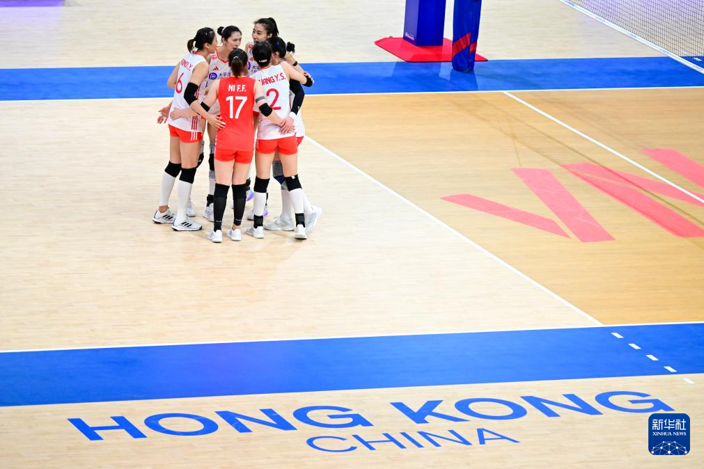世界女排联赛（中国香港站）：中国队胜保加利亚队