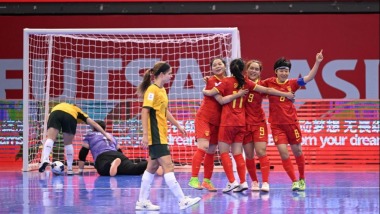 女子五人制足球亚洲杯中国队取“开门红”