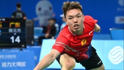 全运会｜羽毛球——男子团体小组赛：广东队胜湖南队