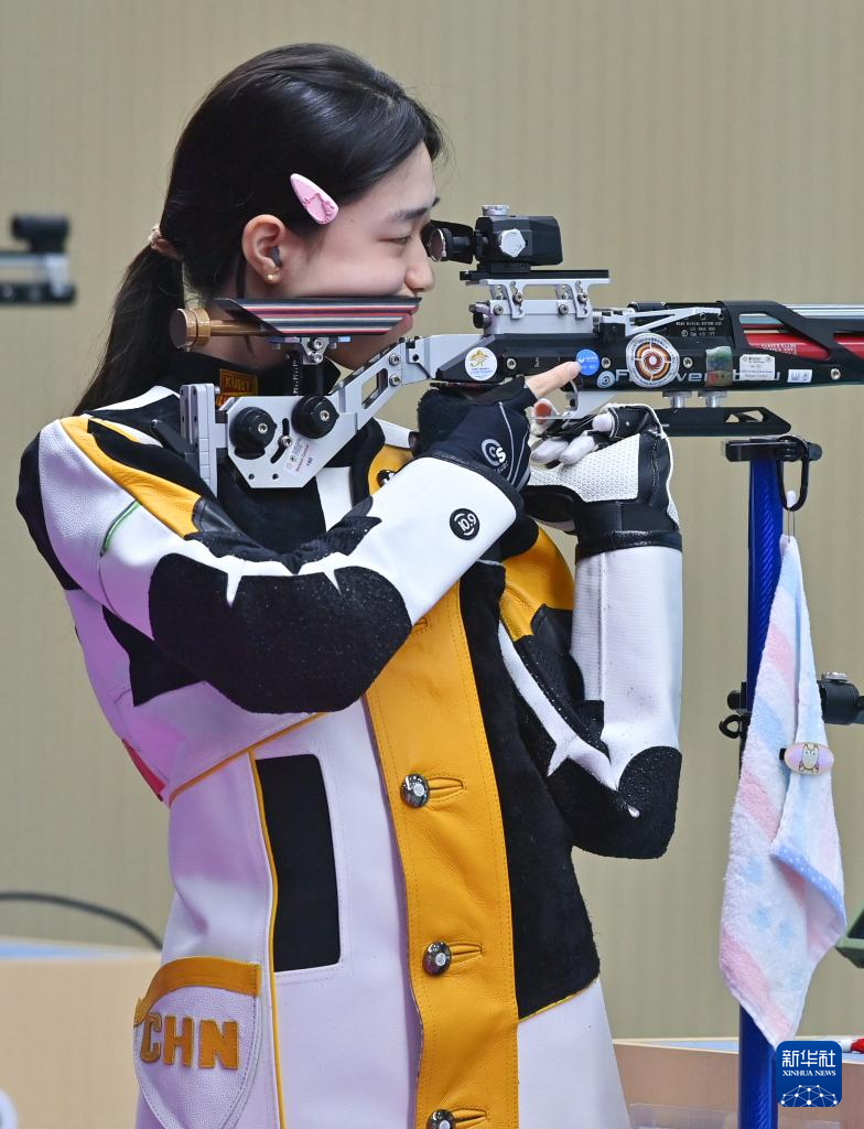 全运会女子10米气步枪团体决赛赛况