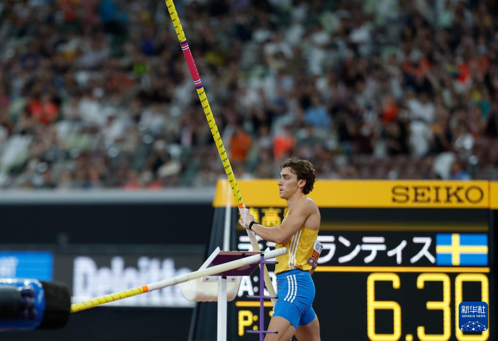 田径世锦赛杜普兰蒂斯打破男子撑杆跳高世界纪录