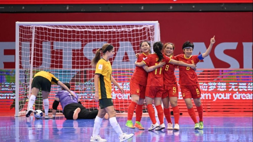 女子五人制足球亚洲杯中国队取“开门红”