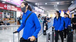 全运会排球——女排参赛队伍陆续抵达澳