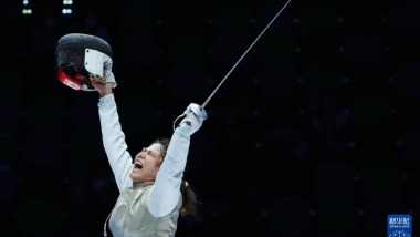 全运会丨击剑——女子花剑个人金牌赛：黄芊芊夺冠