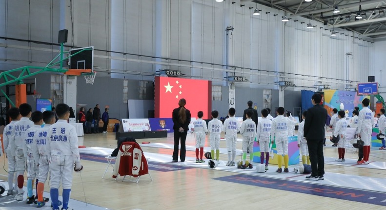 组图||2024年“石景山杯”击剑马拉松大奖赛开幕式