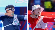 加赛输1环 中国队射箭世界杯马德里站反曲弓摘银