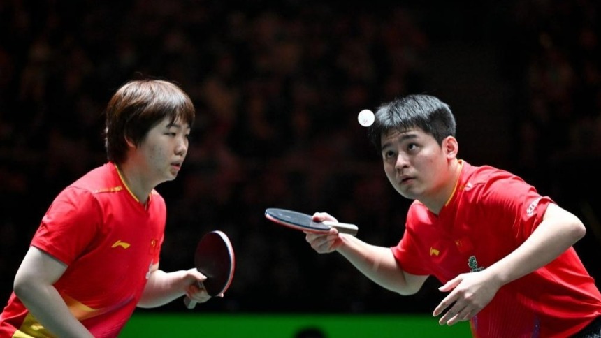 国际乒联混合团体世界杯：中国队胜智利队