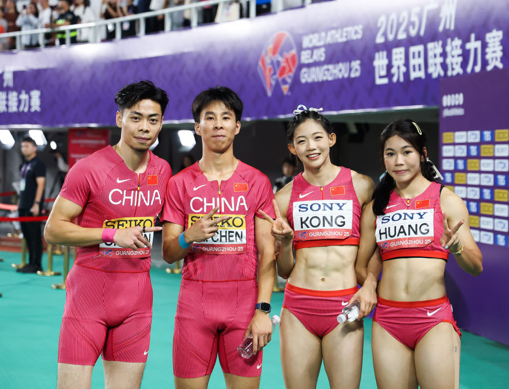 再破全国纪录 中国接力队获4项田径世锦赛资格