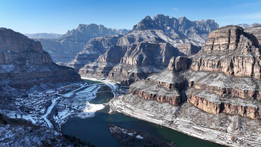 安阳林州：雪后太行大峡谷银装素裹 美景如画_fororder_图片8
