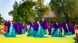 周口鹿邑：非遗展演好戏连台 老子庙会启幕