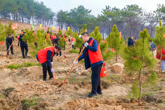 南阳市卧龙区开展2026年春季义务植树活动_fororder_植树活动现场 摄影 秦昊