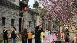 信阳市新县：古村踏春正当时