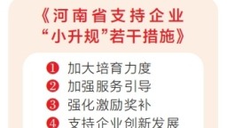 河南省多举措支持企业“小升规”