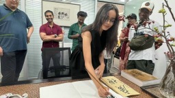 摩洛哥留学生阿雅：从中国书法中感受创作者精神的力量与美