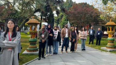 “仲景奇遇记”启动 国际青年“组团”探秘南阳中医药_fororder_1