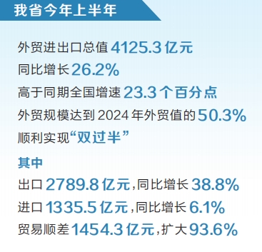 2025年上半年河南外贸规模创历史同期新高