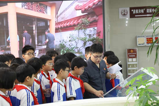 法护未来 信阳市淮滨县法院开展公众开放日活动_fororder_图片5